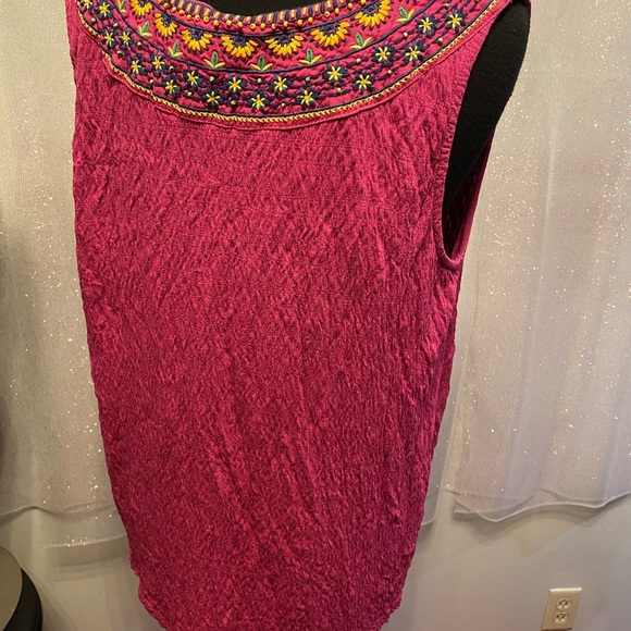 Medium Anthropologie Sunflower Boho Tank Top - Picture 2 of 7